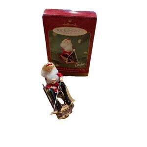 HALLMARK 2000 - Mattel BARBIE AND KELLY WINTER FUN-NEW, NEVER DISPLAYED
